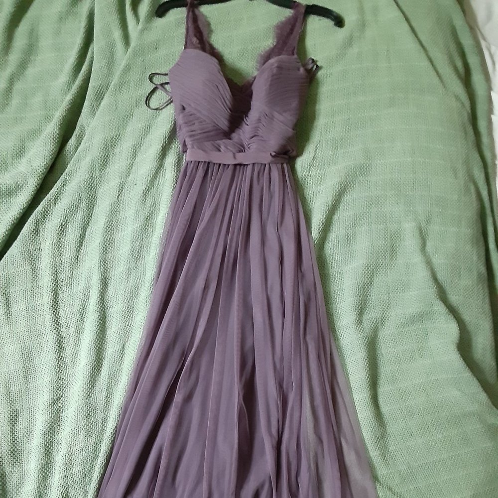 BHLDN Hitherto Fleur Dress In Purple size 8